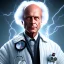 Placeholder: Portrait of Doctor Emmet Brown, Back to the Future, ultra realistic, high detail level, 8k