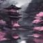 Placeholder: art, fantasy, pink, black, clover, beautiful style, Japan