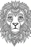 Placeholder: baby lion mandala, realistic, each unique, full view, only draw lines, clean line art, –no sketch, white background, minimalistic black lines, minimal black color, coloring page, thin black line art, perfect shape, perfect clear lines,