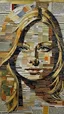 Placeholder: woman portrait made of magazine pages