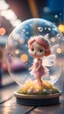 Placeholder: portrait of tiny fairy inside bubble explosion at the train station,bokeh like f/0.8, tilt-shift lens 8k, high detail, smooth render, down-light, unreal engine, prize winning