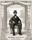 Placeholder: Storybook character, President Abraham Lincoln, suitable for story books for kids