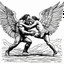 Placeholder: [art by Charles Bukowski] Jacob wrestling with angel