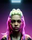 Placeholder: portrait, Shakira, blonde artist, angry, Realistic image, MMA robe, hoodie, mma gloves, fight pose, make-up make-up, gold line make-up, sweat, fog, goddess style, Neon colors, leds. Black background, photo studio, concept art, smooth, unreal engine 5, god lights, ray tracing, RTX, lumen lighting, ultra detail, volumetric lighting, 3d, finely drawn, high definition, 4k.