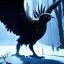 Placeholder: epic horrific wasted bird like creature in night with black shade, 8k resolution, ultra hyperdetailed, Unreal Engine 5, ultra colourful, very small details, realistic