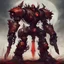 Placeholder: Bloodknight a vampiric monstrosities clad in mecha armor, in steampunk art style