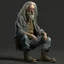 Placeholder: "hyper-kentucky hill billy trash style, ultra detailed photorealistic A longhair middle aged Big feet Willy, final render"