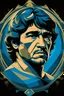 Placeholder: crea un David como el de Miguel Angel pero con la cara de Maradona en un estilo Art deco