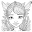 Placeholder: FAIRY, face view, cute, smile, beautiful, full view, realistic, coloring page, only draw lines, coloring book, clean line art, wildlife-inspired, kid style, –no sketch, color, –ar 3:4, white background, minimalistic black lines, 8k, minimal black color, low level black colors, coloring page, use pure black and white colors, avoid thick black colors, thin black line art, avoid colors, perfect shape, perfect clear lines, clear edges,