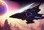 Placeholder: Digital painting of Astral Harmony spaceship in outerspace artstation, 8k, extremely detailed, ornate, cinematic lighting, vivid.
