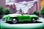 Placeholder: a true-to-life volkswagen karmann ghia cabrio, centered, intricate, extreme detailed, photorealism, center view, city background, pivot on volkswagen, pen and color marker painting by cheryl kelley