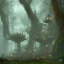 Placeholder: steampunk alien forest