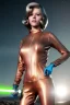 Placeholder: Ultra Realistic retro sci-fi portrait image from 1960, spaceship, sweet young Jane Fonda, tight latex suit, lightsaber fighting stance, soft color, highly detailed, unreal engine 5, ray tracing, RTX, lumen lighting, ultra detail, volumetric lighting, 3d, finely drawn, high definition, high resolution.