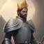 Placeholder: king Arthur with crown .mid-12th century armor. intricate detail.Diseney,studio ghibli,andrea bonelli,Kilian Eng,Ohrai, korra character, style.