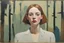 Placeholder: Euan Uglow Morrison oil painting wanderlast woman face fashion in a abstract jungle