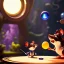 Placeholder: The mouse and the executioner discussing the future of the universe on bubble world, art by Pixar and Dreamworks