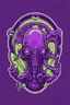 Placeholder: aliens smoking massive purple smoking bong logo crest outline