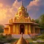 Placeholder: indian temple in sunrise, perfect composition, hyperrealistic, super detailed, 8k, high quality, intricate details, highly detailed