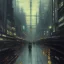 Placeholder:  Metropolis by Jeremy mann, point perspective,intricate detailed, strong lines, John atkinson Grimshaw,