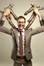 Placeholder: a happy boss with many arms