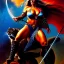 Placeholder: portrait oil on canvas,beautiful busty Female Warrior riding a Gigantic Panther, minimal armor,comic book cover, mystical colors,insanely detailed,realistic,intrincate detail,crystal clear eyes,perfectly drawn face, 16k resolution, masterpiece,Simon Bisley,Frank Frazetta,Alex Horley,ARTHUR ADAMS