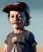 Placeholder: Johnny Depp toddler, full body, shoe, car, soft, dramatic lighting, hyper realistic