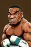 Placeholder: Mike Tyson American boxer ,cartoon 2d