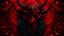Placeholder: red filter, psychedelic, dark, horror, Digital 3D, analogue cinematic, Baphomet