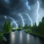 Placeholder: rivers of lightening clean art NFT, blender 3d