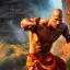 Placeholder: Fantasy, Dwayne Johnson as shaolin monk, heroic, award winning, insanely detailed, sunlit, realistic, fighting,acrylic paint, 8k resolution, hdr