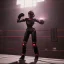 Placeholder: Cyberpunk robot, black girl, boxing in the ring, unreal engine 5, octane render,cinema4d, dynamic lighting, 8k, redshift render, highly, hyperrealism ultra detailed, hyper realistic.