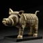 Placeholder: a statuette of a geometric pig cult