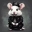 Placeholder: The Maltese Hamster, in gothic punk art style