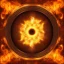 Placeholder: stylized circle of fire and water