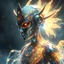 Placeholder: A shimmering, ethereal silicon sentinel, guardian of a mythical realm, emanates an otherworldly glow. This fantastical being is depicted in a detailed digital painting, showcasing its intricate circuitry etched in glowing patterns. The image captures every minute detail, from the intricate filigree adorning its metallic surface to the pulsating energy emanating from its core. The colors dance with an intensity that seems to leap off the screen, drawing the viewer into the enchanting world of thi