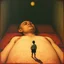 Placeholder: Human subconscious stain, homogenized obsolescence phobia, by Pawel Kuczynski and Graham Sutherland, surreal, grainy mixed media image, sinister