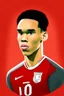 Placeholder: Trent Alexander-Arnold English soccer player player 2d cartoon