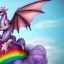 Placeholder: cute, adorable baby dragon made of crystals and gems with glittery scales and iridescent wings sitting on a cloud of cotton candy, muted rainbow colors, intricate, fine detail, 8k, sharp, crisp, high-quality, 3d octane render, brian froud, howard lyon, selina french, anna dittmann, lisa parker, greg rutowski, alphonse mucha