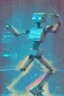 Placeholder: Dancing to electro pop like a robot from 1984