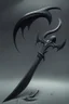 Placeholder: black big sharp scythe