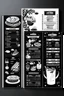 Placeholder: restaurant menu vector white and black