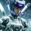 Placeholder: A portrait of a crystallized Japanese Robot portrait, ultra realistic, unreal engine, cinematic lighting, octane render, random colurs, cosmic ambiance, masterpiece art by Yoji Shinkawa,