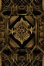 Placeholder: gold art deco delicately designed border on a black background