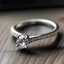 Placeholder: hidden halo engagement ring