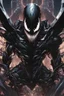 Placeholder: Venom mix with machine in solo leveling shadow artstyle, cyberpunk them, intricate details, highly detailed, high details, detailed portrait, masterpiece,ultra detailed,best quality