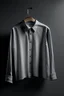 Placeholder: Una camisa en una percha con fondo gris