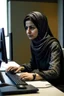 Placeholder: danish iran woman working with computer