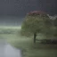 Placeholder: landscape rain