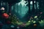 Placeholder: a gloomy forest with dangerous flowers and plants