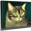 Placeholder: Portrait of a cat by Van Gogh